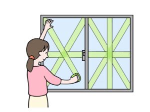 家の外スペースの整理と窓の補強